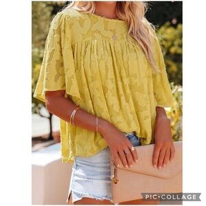 Sunny Gold Baby Doll Top